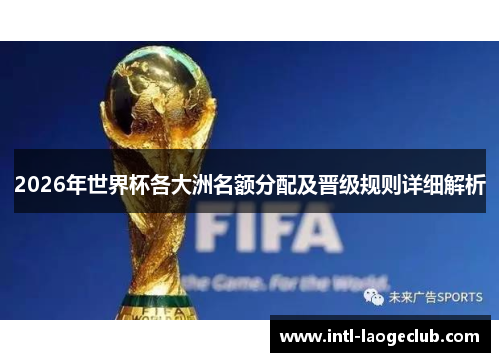 2026年世界杯各大洲名额分配及晋级规则详细解析